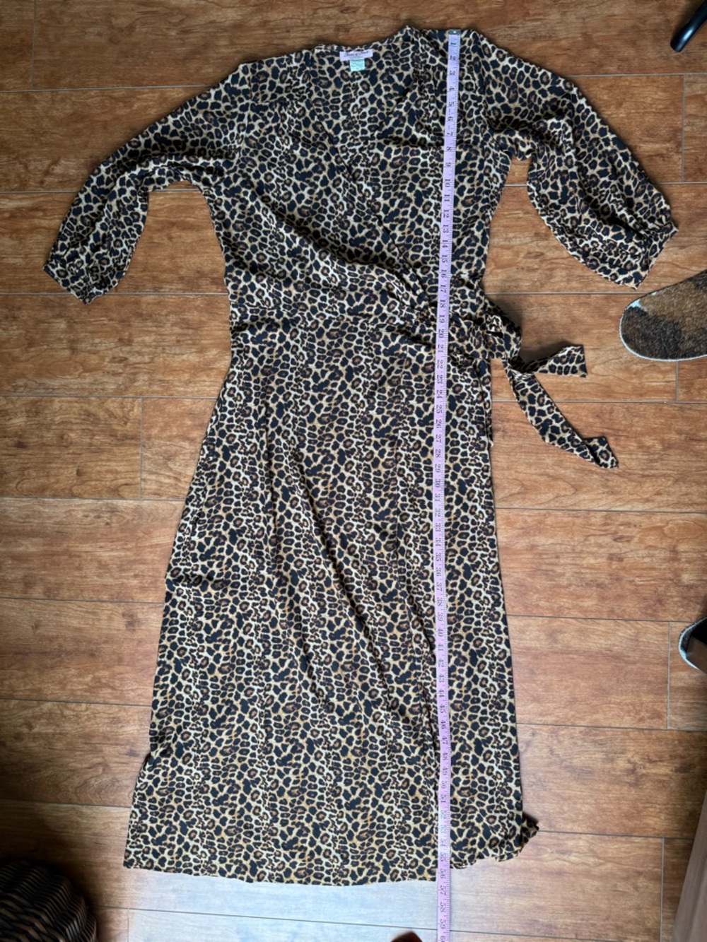 Leopard 🐆 Heart Of Haute Leopard Print Wrap Maxi Dress - Picture 16 of 16